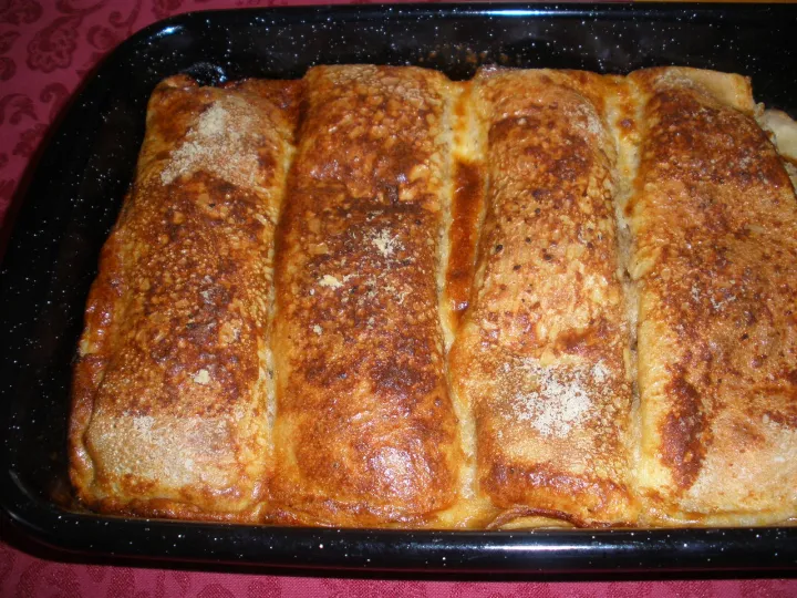 Überbackene Palatschinken