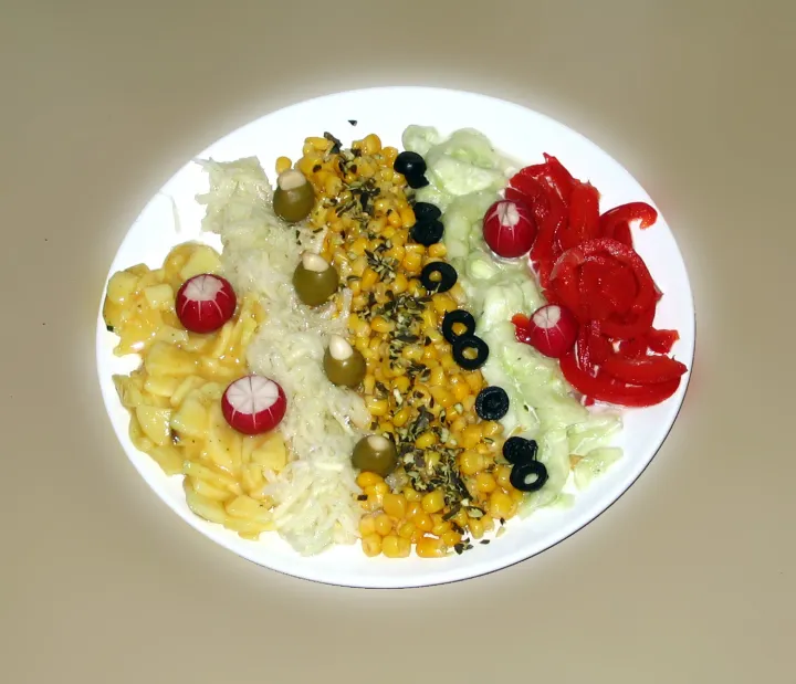 Gemüsesalatplatte