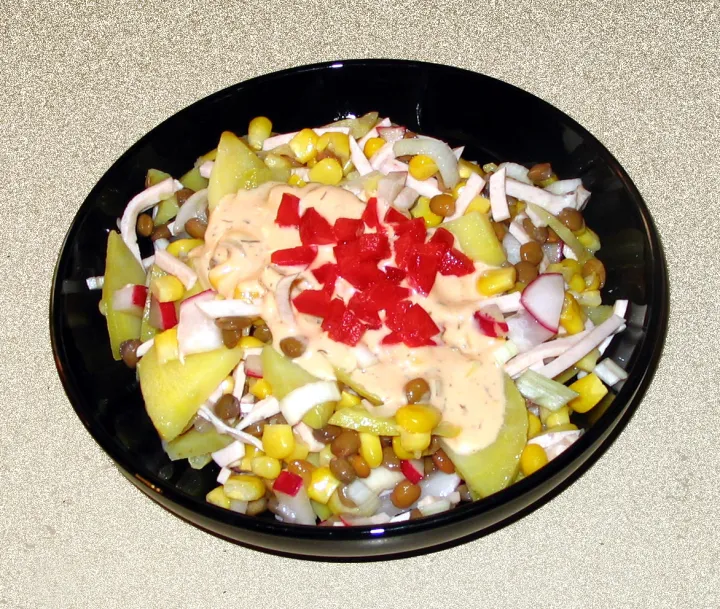 Linsen-Kartoffel-Salat