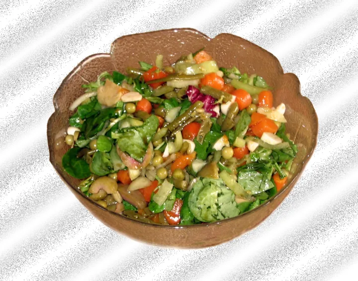 Vogerlsalat mit Gemüse