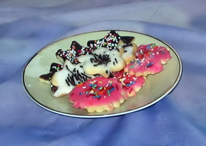 Bunte Mürbteigkekse