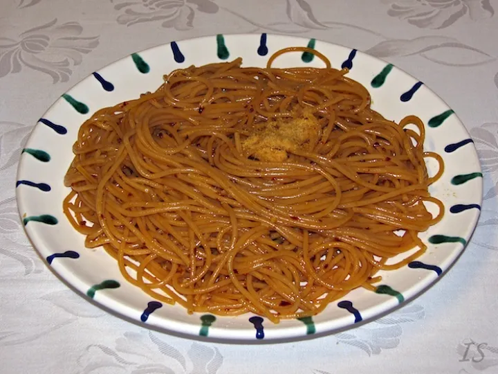 Knoblauchspaghetti