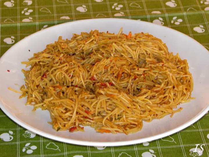 Gebratene Nudeln mit Entenfilet