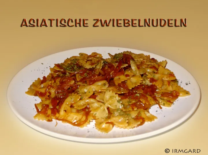 Aisatische Zwiebelnudeln