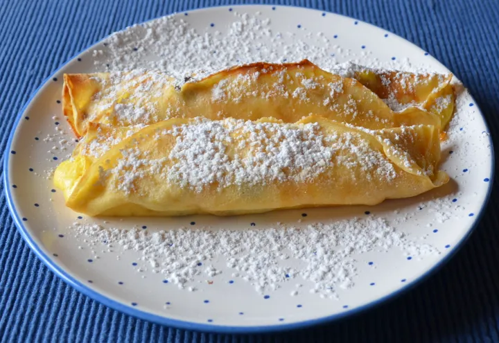 Palatschinken mit Topfenfülle
