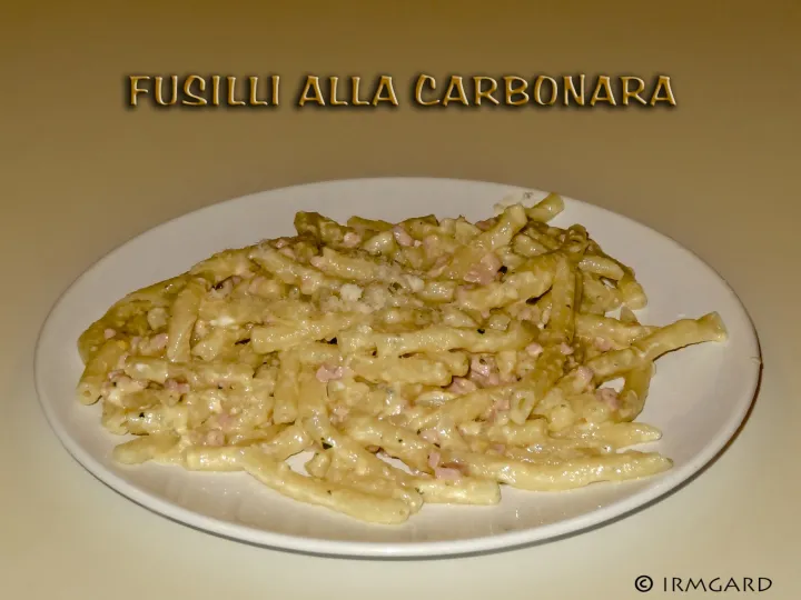 Fusilli al Torchio alla Carbonara