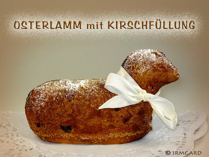 Osterlamm mit fruchtiger Kirschfüllung