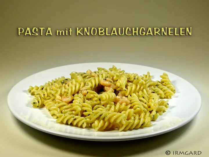 Pasta mit Knoblauchgarnelen