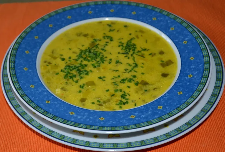 Lauch-Safran-Suppe