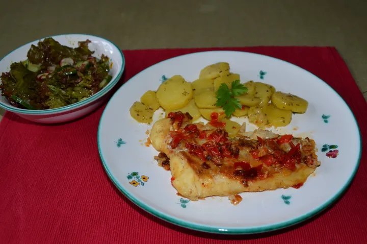 Fischfilet mit Paprika