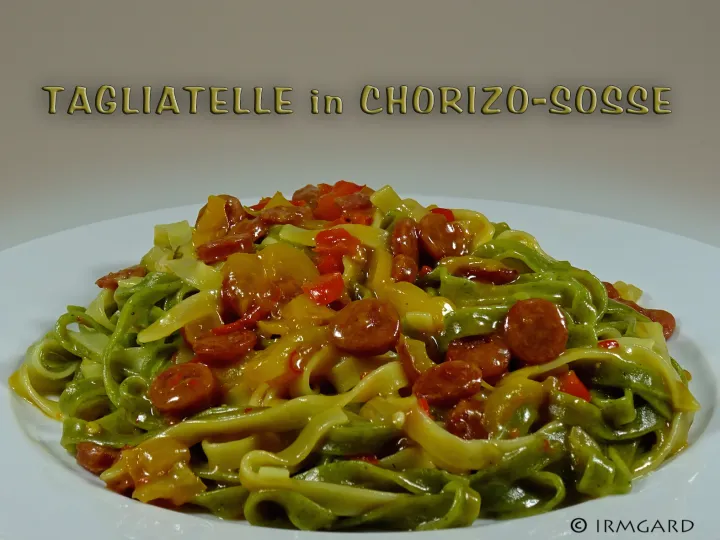 Tagliatelle in Chorizo-Sosse