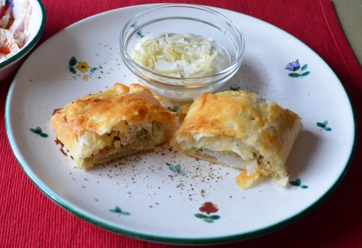 Chinakohl-Fleischstrudel