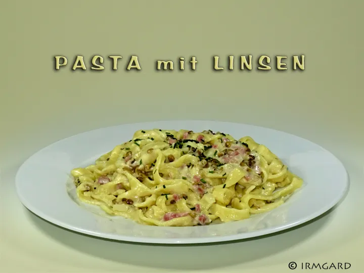 Pasta mit Linsen