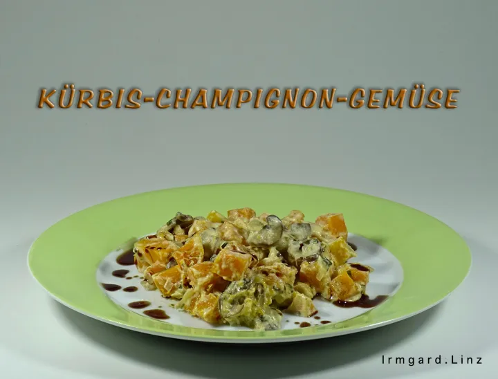 Kürbis-Champignon-Pfanne