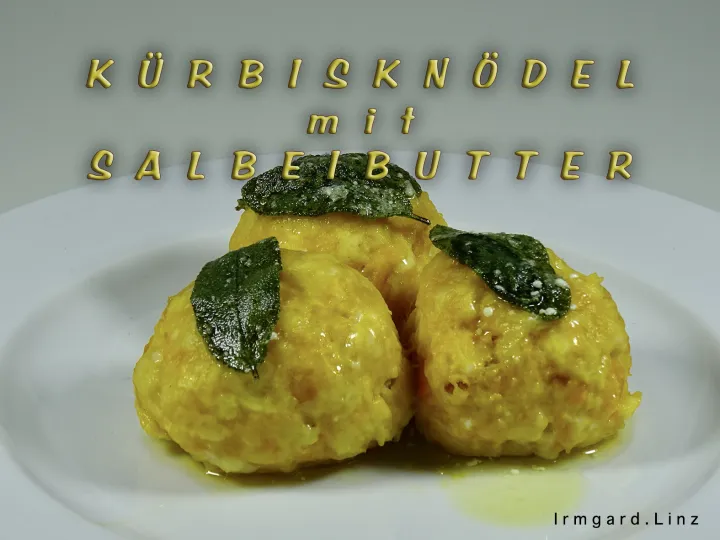 Kürbisknödel mit Salbeibutter