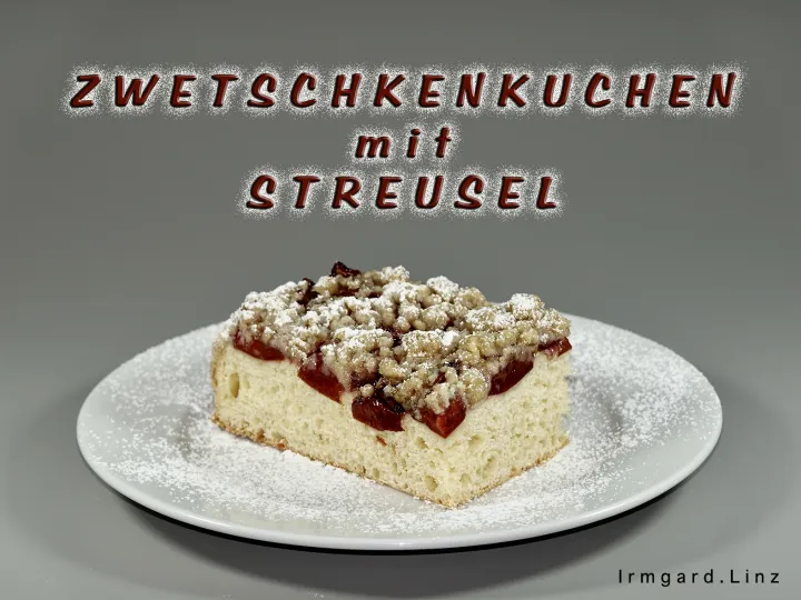 Zwetschkenkuchen mit Streusel