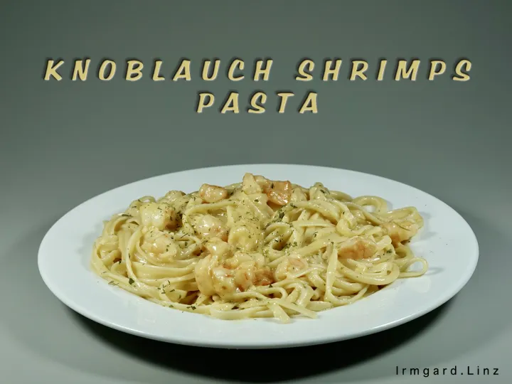 Knoblauch-Shrimps-Pasta