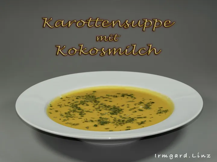 Karottensuppe mit Kokosmilch