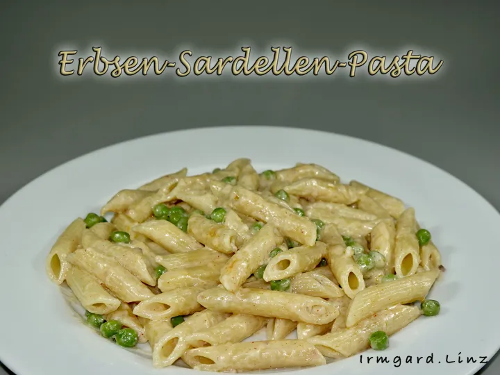 Erbsen-Sardellen-Pasta