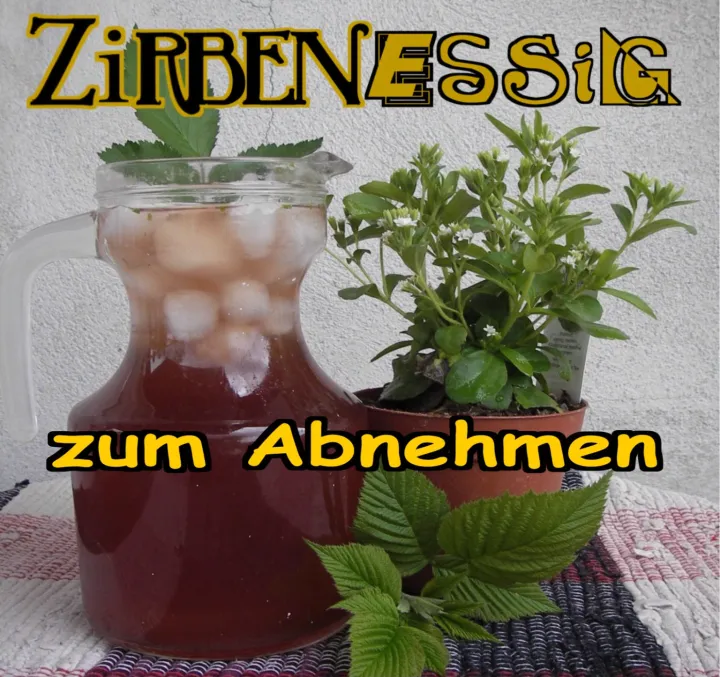 Eistee mit Zirbenessig