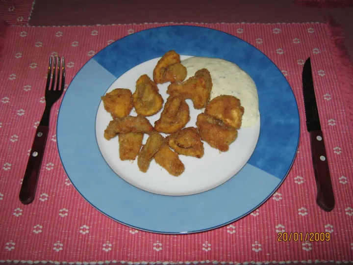 Gebackene Champions & Sauce Tartar