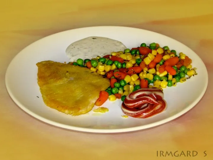 Scholle mit Maiskruste