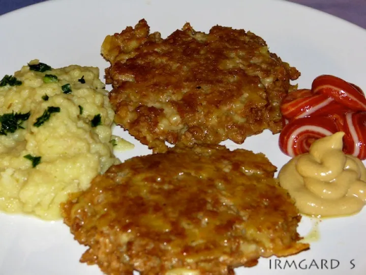 Sojahacklinge mit Selleriepüree