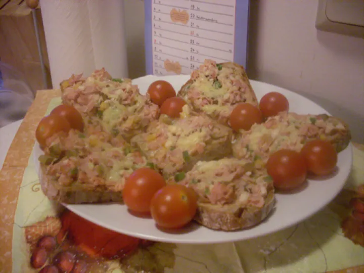 Pizzabrote überbacken