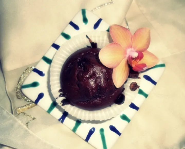 Cranberry Sour Cream Chocolate Muffins