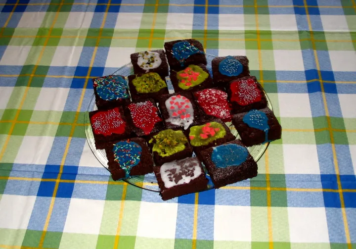 Bunte Brownies