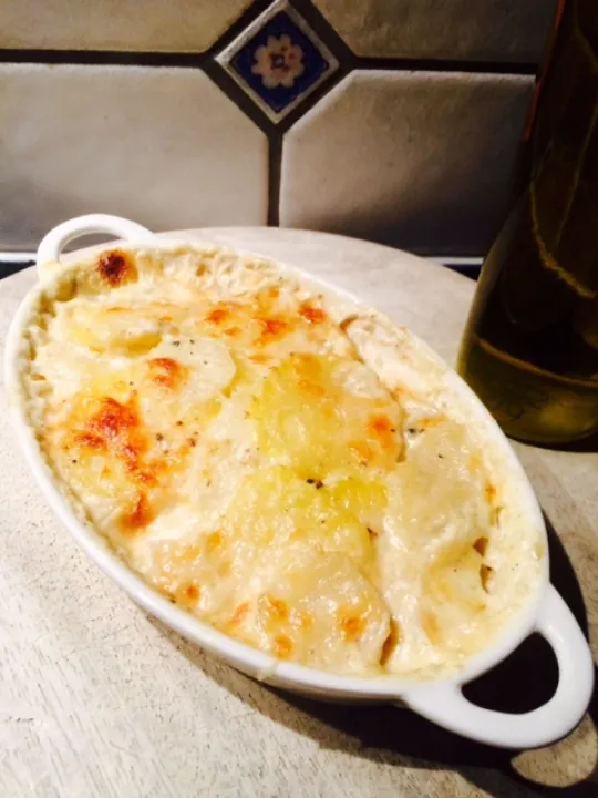 Erdäpfel-Topinambur Gratin