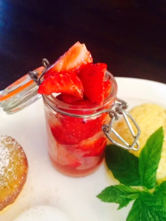 Marinierte Erdbeeren