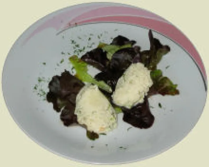 Fenchelmus auf Blattsalat