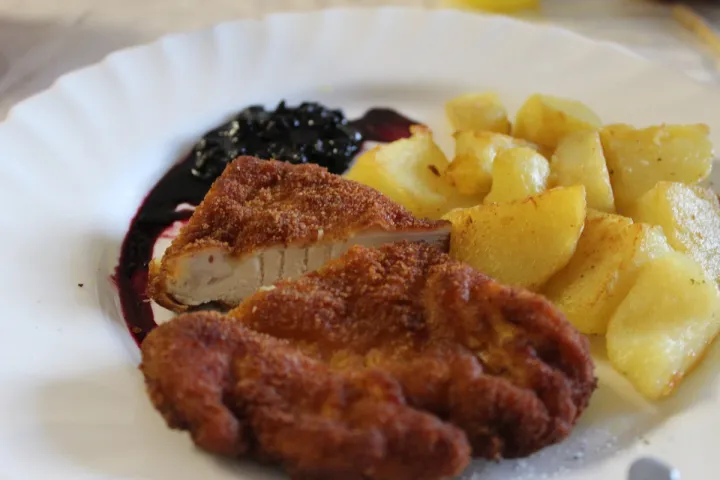 Panierte Hühnerbrustschnitzel