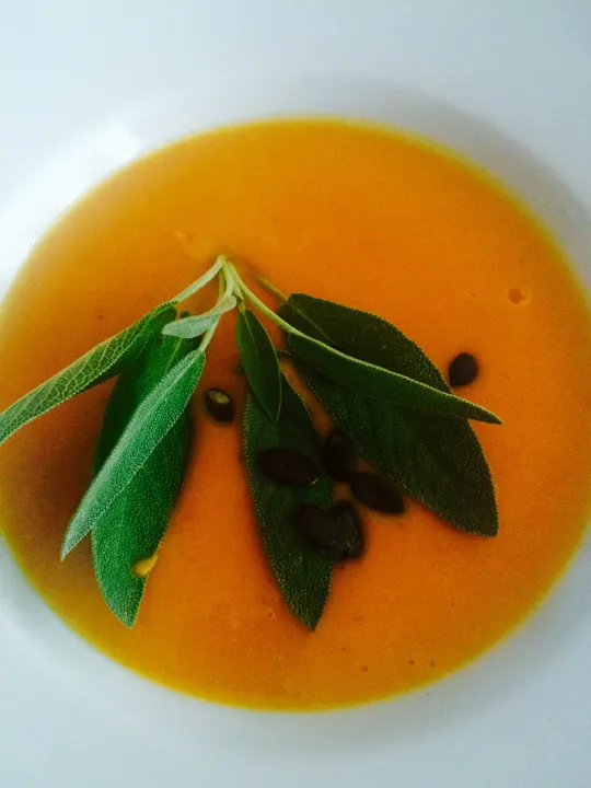 Kürbissuppe mit Orangenaroma