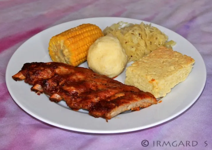 Spareribs mit Cornbread