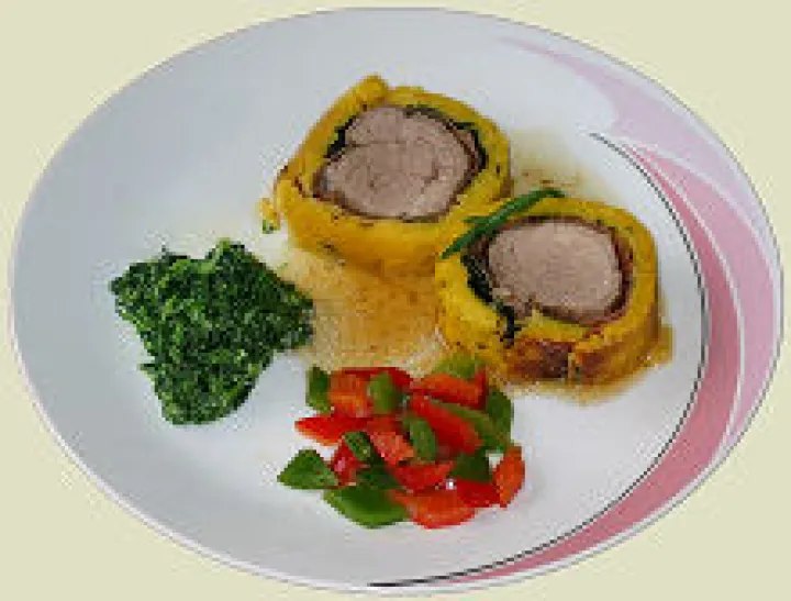 Schweinsfilet in der Maishülle