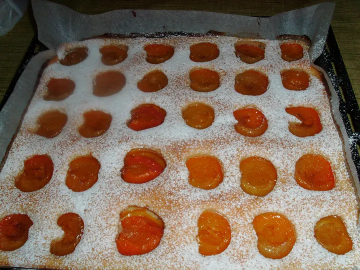 Marillenkuchen mit Topfenteig