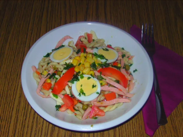 Einfacher Nudelsalat