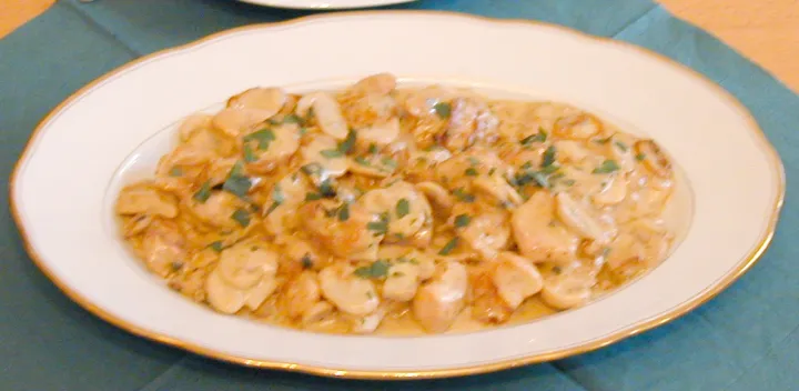 Putengeschnetzeltes mit Champignons