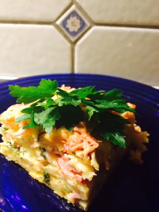 Überbackene Schinkenfleckerl nach Wiener Art