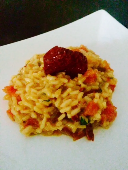 Tomaten-Rucola Risotto