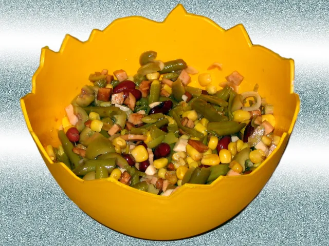 Fisolensalat mit Roten Bohnen