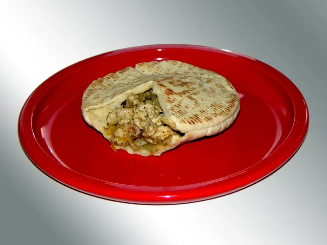 Pita mit Gyrosfüllung