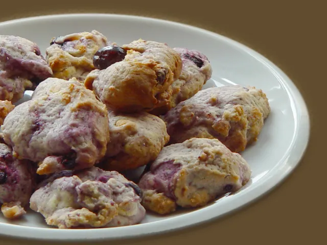 Cookies mit Blaubeeren & Cranberries