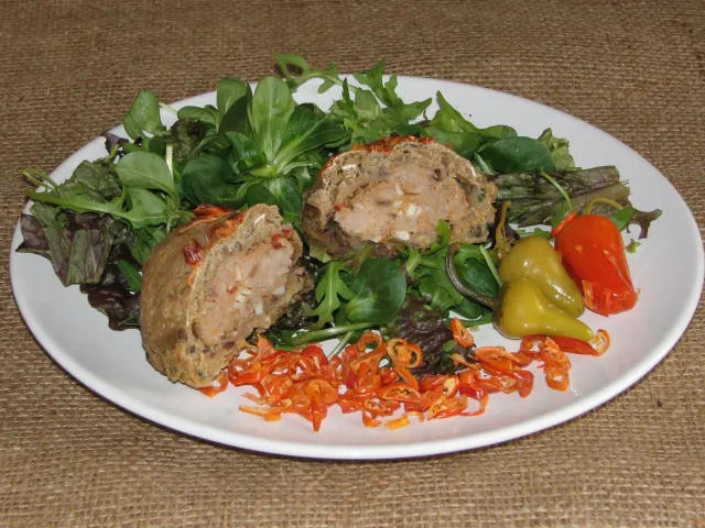 Hackfleisch-Biskuits mit Sambal Oelek