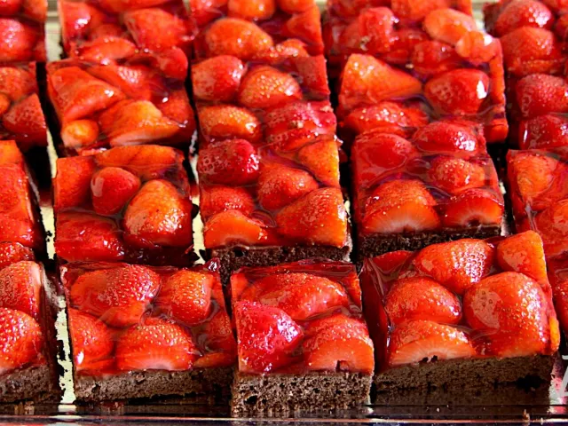 Erdbeer-Schokokuchen