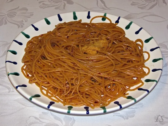 Knoblauchspaghetti