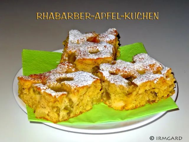 Rhabarber-Apfel-Kuchen