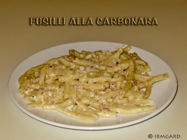 Fusilli al Torchio alla Carbonara